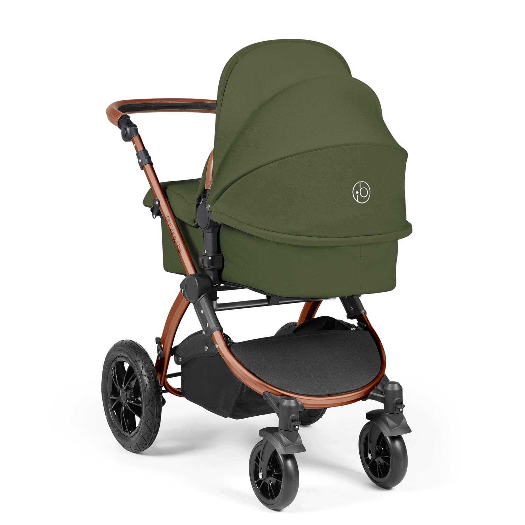 Ickle Bubba Stomp Luxe All-in-One Travel System with Isofix Base in Bronze/Woodland/Tan Travel Systems 10-011-300-022 5056515026627