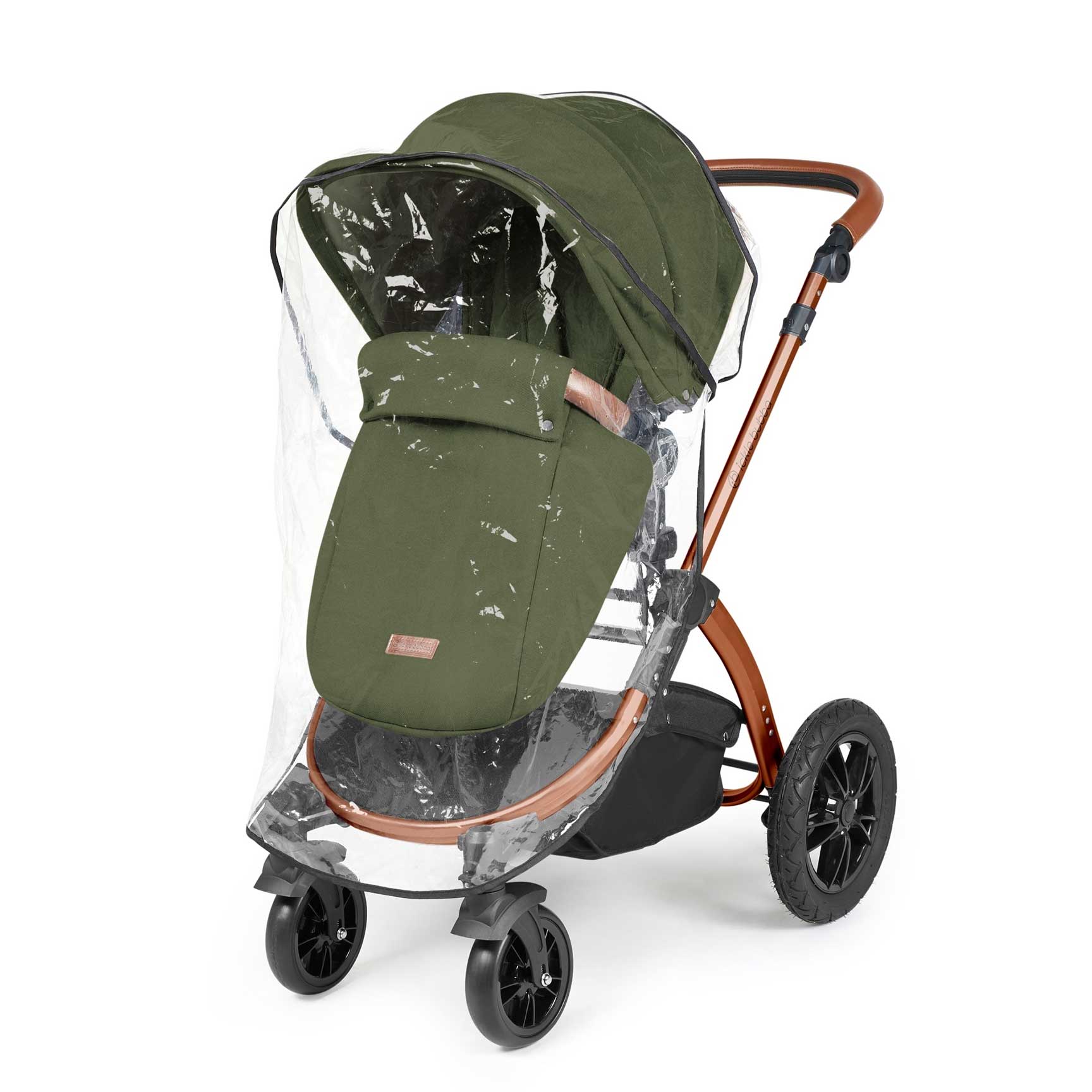 Ickle Bubba Stomp Luxe All-in-One Travel System with Isofix Base in Bronze/Woodland/Tan Travel Systems 10-011-300-022 5056515026627