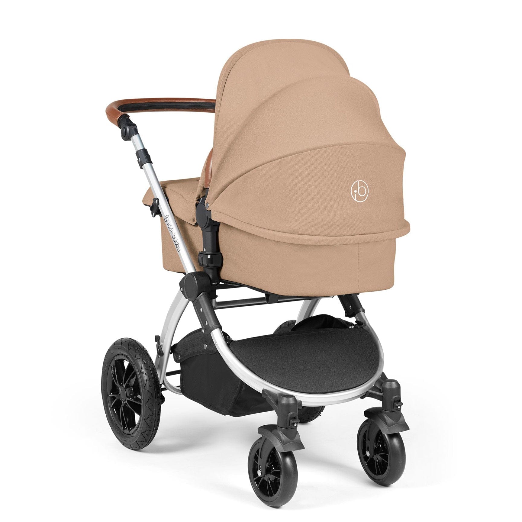 Ickle Bubba Stomp Luxe All-in-One Travel System with Isofix Base in Silver/Desert/Tan Travel Systems 10-011-300-258 5056515026580