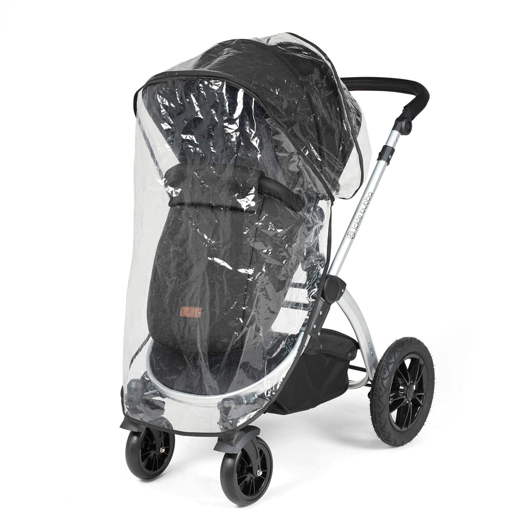 Ickle Bubba Stomp Luxe All-in-One Travel System with Isofix Base in Silver/Midnight/Black Travel Systems 10-011-300-249 5056515026535