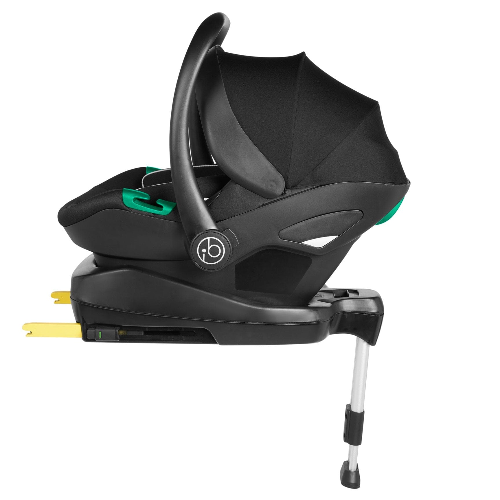 Ickle Bubba Stomp Luxe All-in-One Travel System with Isofix Base in Silver/Midnight/Black Travel Systems 10-011-300-249 5056515026535