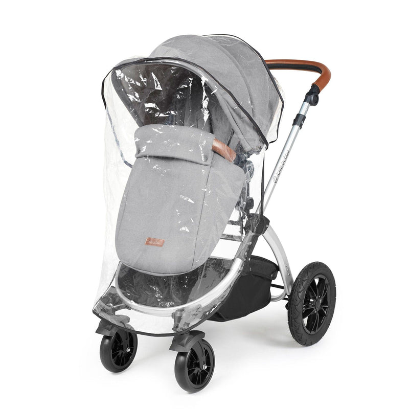 Ickle Bubba Stomp Luxe All-in-One Travel System with Isofix Base in Silver/Pearl Grey/Tan Travel Systems 10-011-300-260 5056515026566