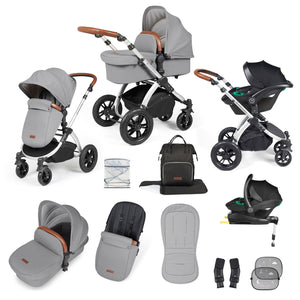 You added <b><u>Ickle Bubba Stomp Luxe All-in-One Travel System with Isofix Base in Silver/Pearl Grey/Tan</u></b> to your cart.