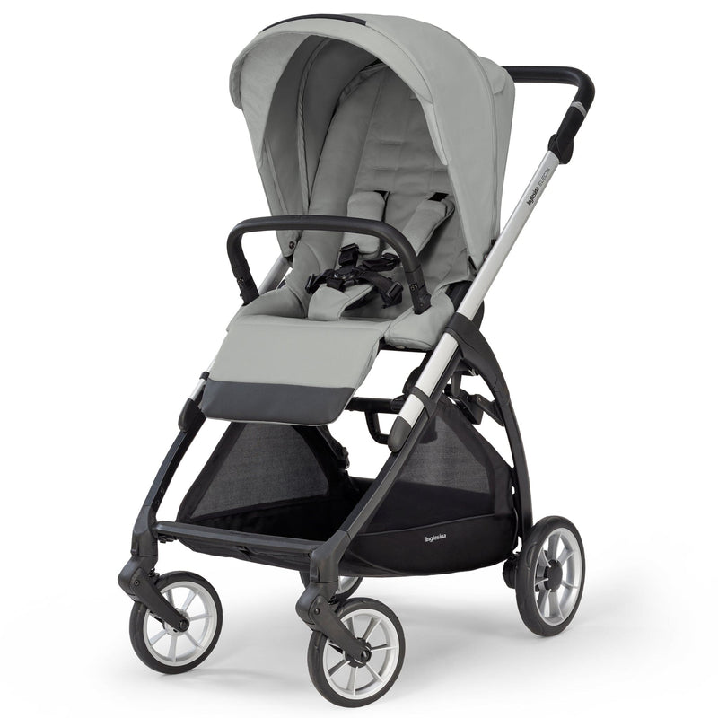 Inglesina Electa System Quattro in Greenwich Silver with Darwin car seat and i-Size base Travel Systems ELC-GRE-SIL 8029448084146