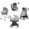 Inglesina Electa System Quattro in Greenwich Silver with Darwin car seat and i-Size base Travel Systems ELC-GRE-SIL 8029448084146