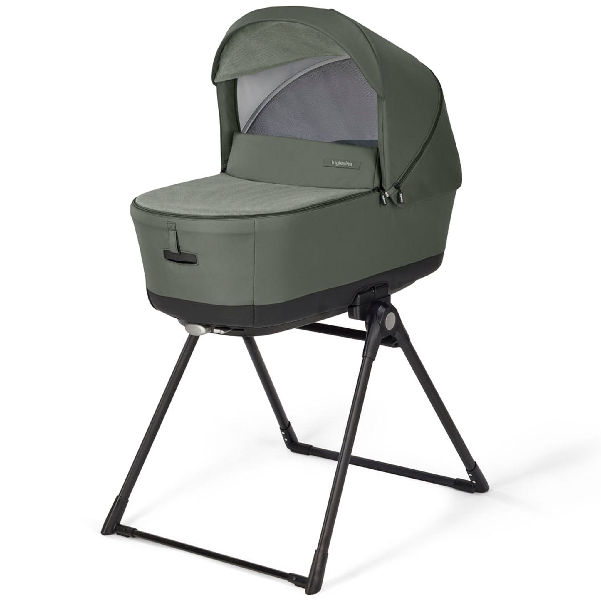 Inglesina Electa System Quattro in Tribeca Green with Darwin car seat and i-Size base Travel Systems ELC-TRI-GRE 8029448084153