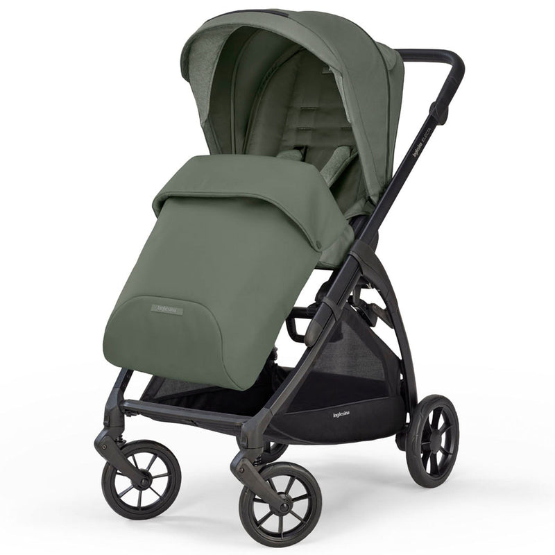 Inglesina Electa System Quattro in Tribeca Green with Darwin car seat and i-Size base Travel Systems ELC-TRI-GRE 8029448084153