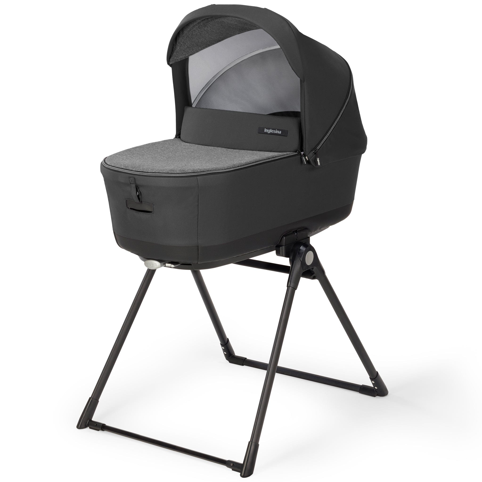 Inglesina Electa System Quattro in Upper Black with Darwin car seat and i-Size base Travel Systems ELC-UPP-BLK 8029448084160
