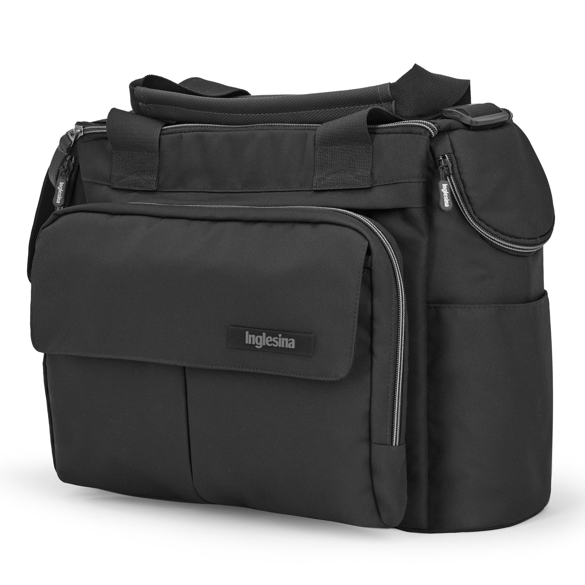 Inglesina Electa System Quattro in Upper Black with Darwin car seat and i-Size base Travel Systems ELC-UPP-BLK 8029448084160