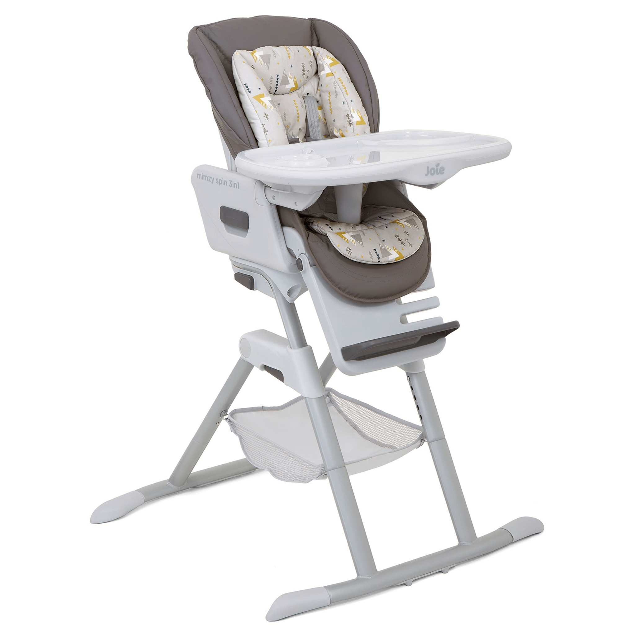 Joie Mimzy Spin 3in1 Highchair in Geometric Mountains Baby Highchairs H1124BAGEM000 5056080614830