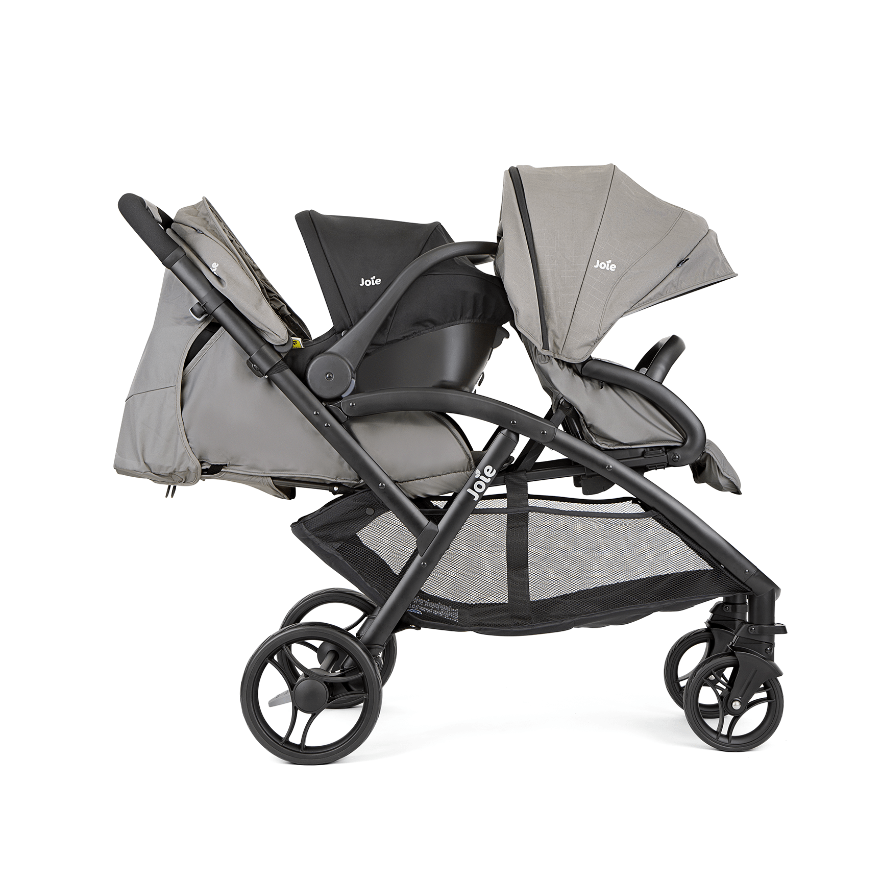 Joie Evalite Duo Stroller in Pebble Double & Twin Prams S1424ACPEB000 5056080615127