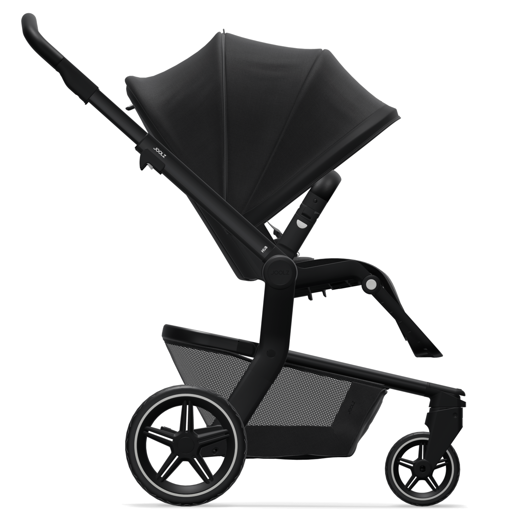 Joolz Hub+ Pushchair & Cocoon Brilliant Black Baby Prams 7466-BLK 8715688056998