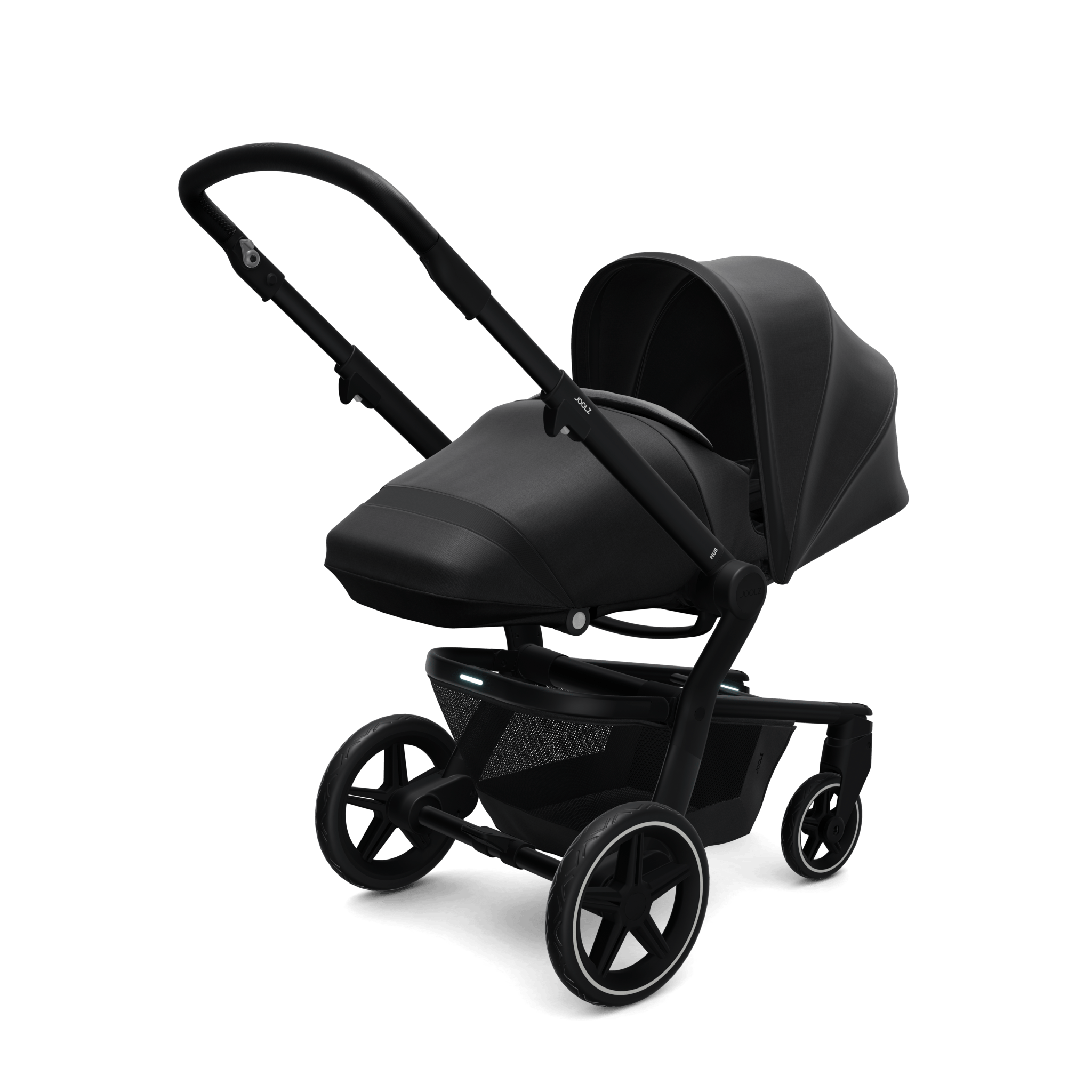 Joolz Hub+ Pushchair & Cocoon Brilliant Black Baby Prams 7466-BLK 8715688056998