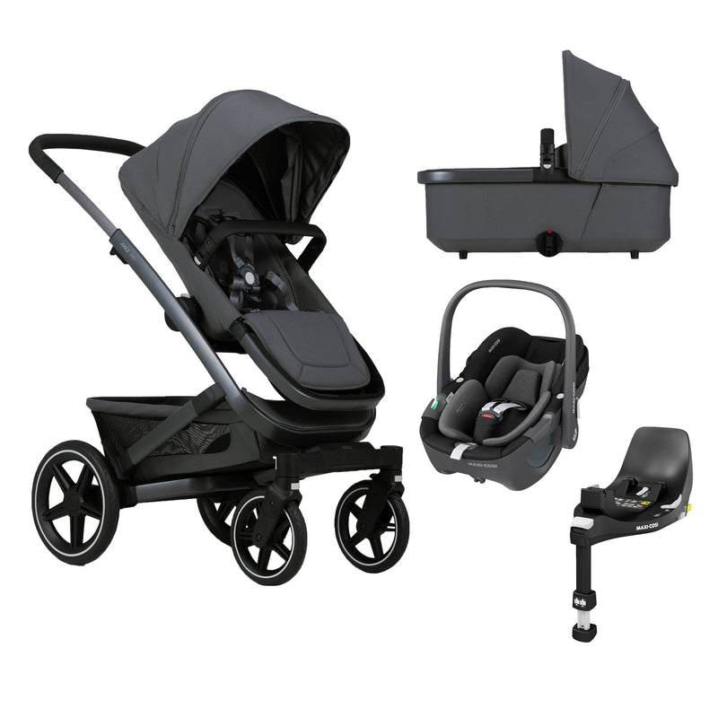 Joolz Geo3 Complete Set with Pebble 360 Car Seat in Pure Grey Travel Systems GEO-PEB-GRE
