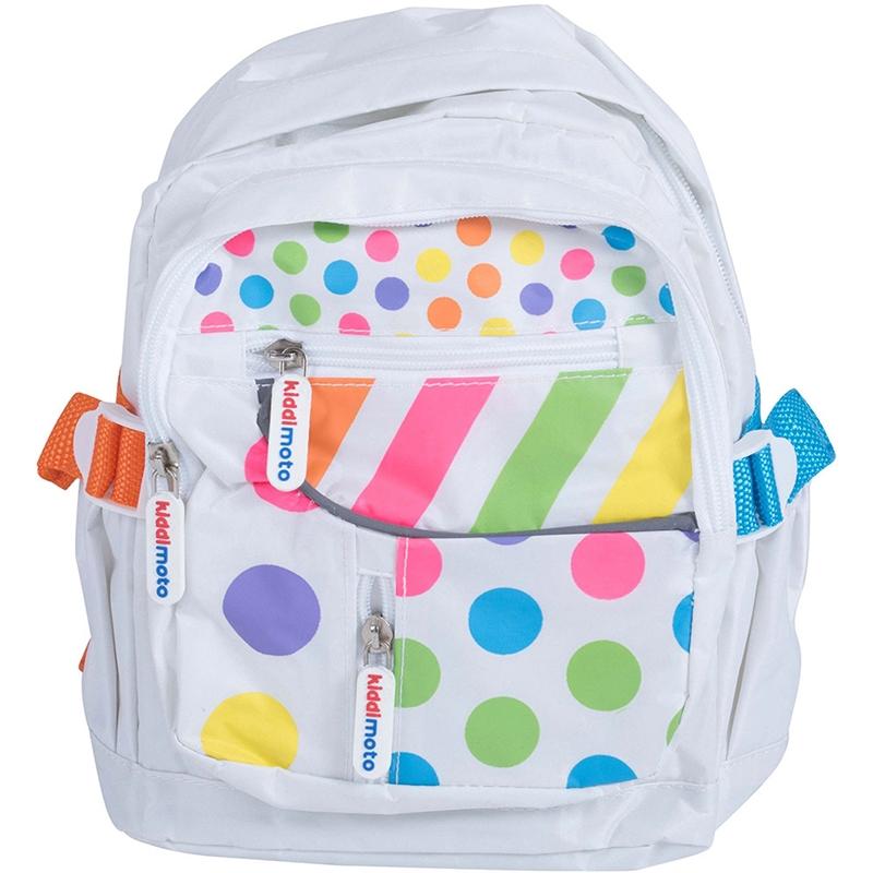 Kiddimoto Backpack Small Pastel Dotty with Fleur Gloves