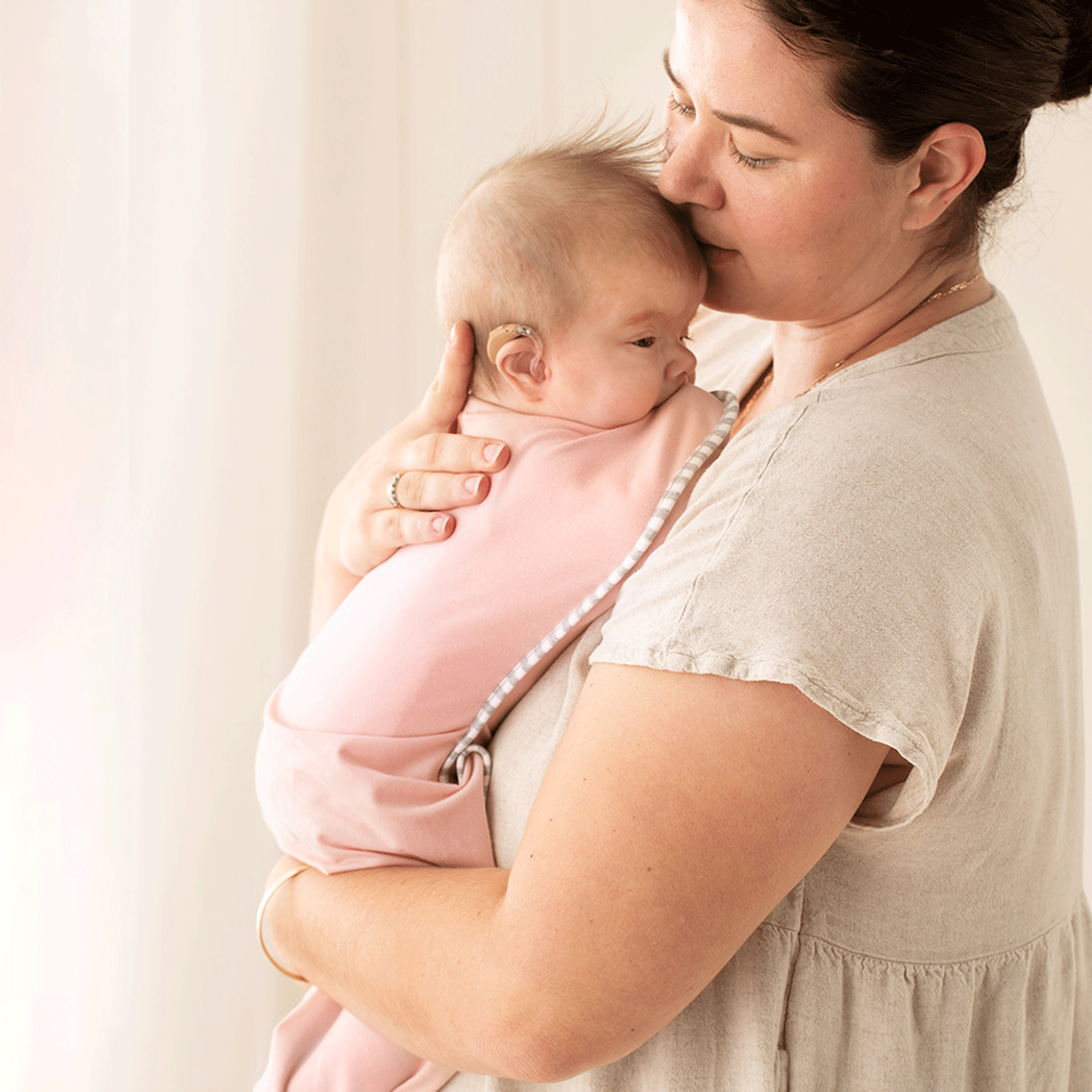 Love to Swaddle Up Bamboo Small Dusty Pink Swaddling, Shawls & Blankets LMBS-SM-DP