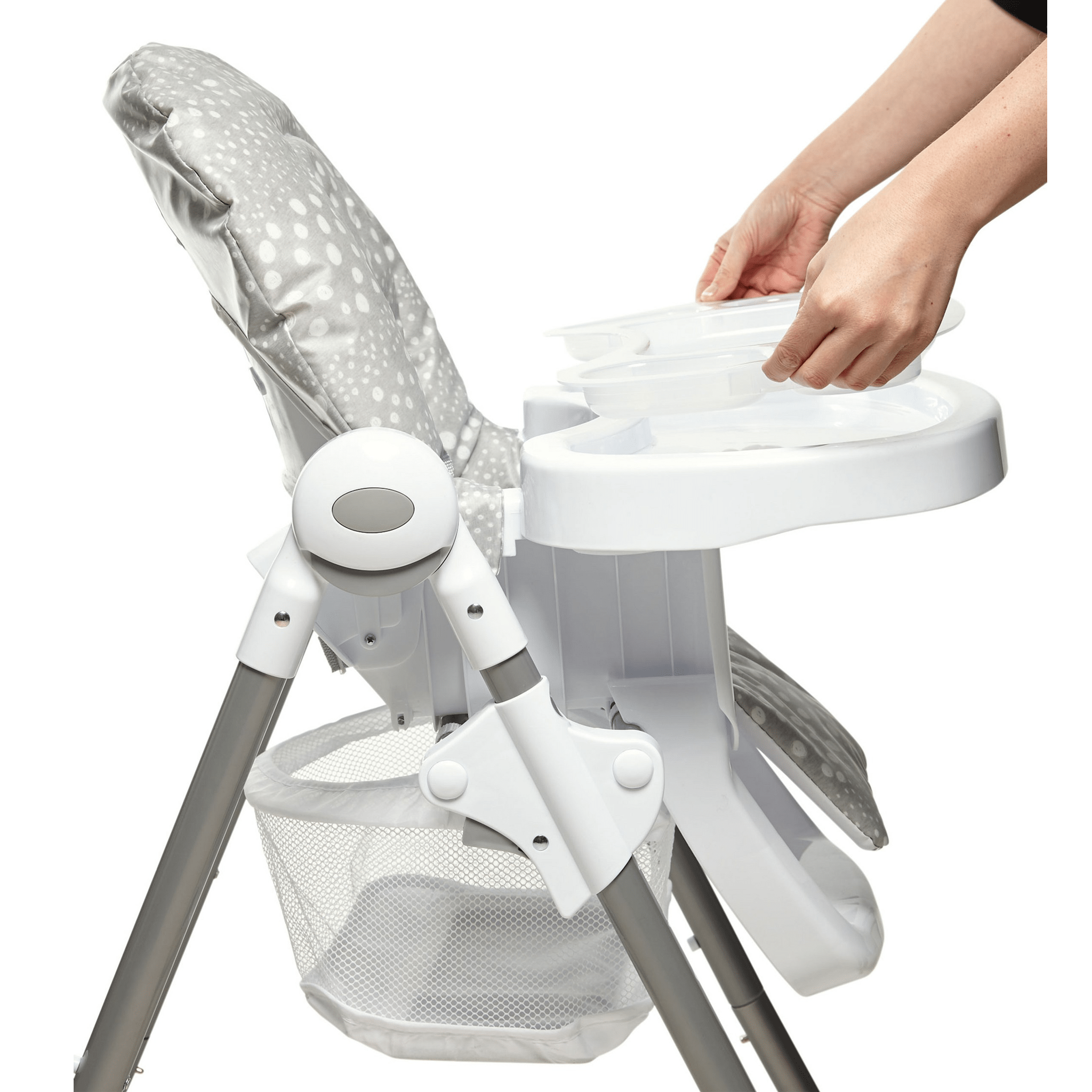 Mamas & Papas Snax Highchair Grey Spot Baby Highchairs 115246801 5057232420842