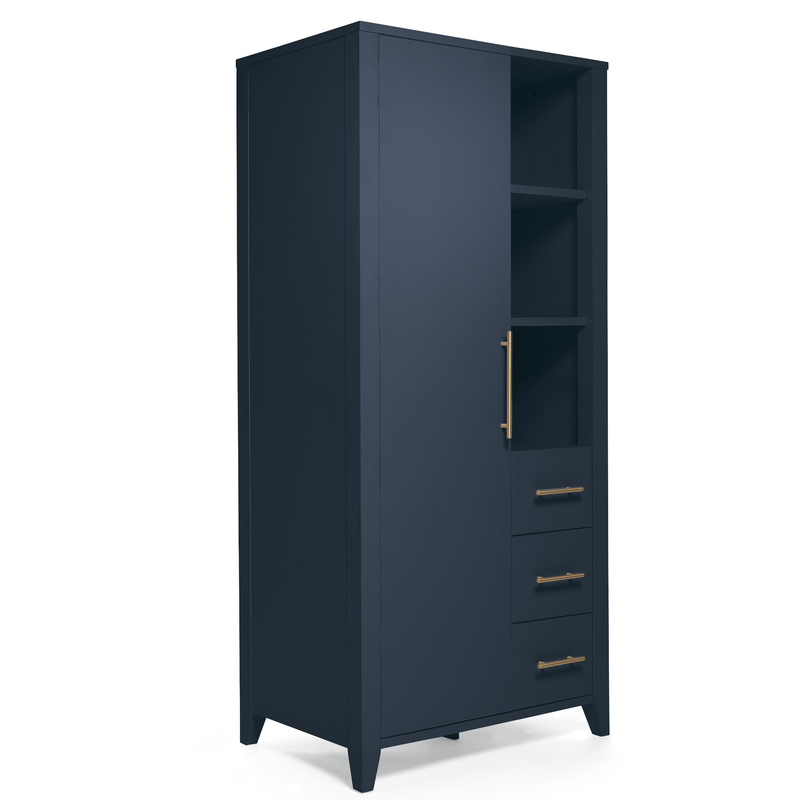 Mamas & Papas Melfi 3 Piece Cotbed Range Midnight Blue
