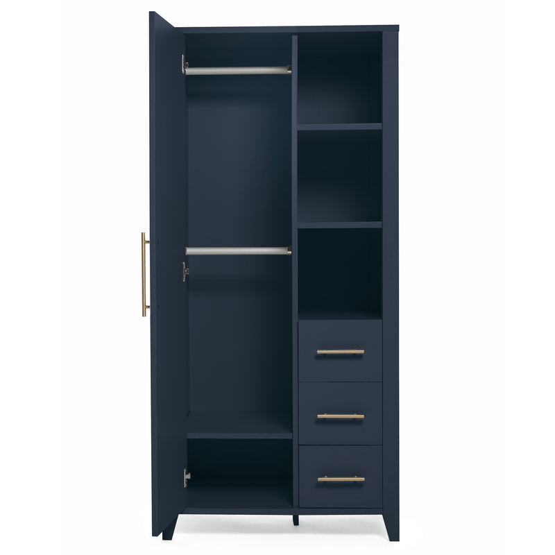 Mamas & Papas Melfi 3 Piece Cotbed Range Midnight Blue