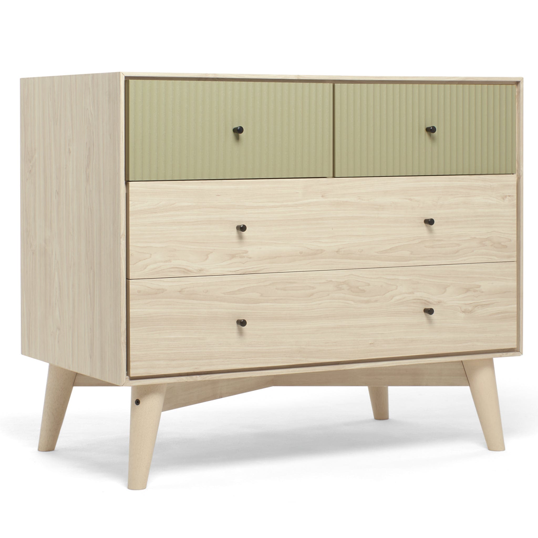 Mamas & Papas Coxley 2 Piece Cotbed Set in Natural/Olive Nursery Room Sets