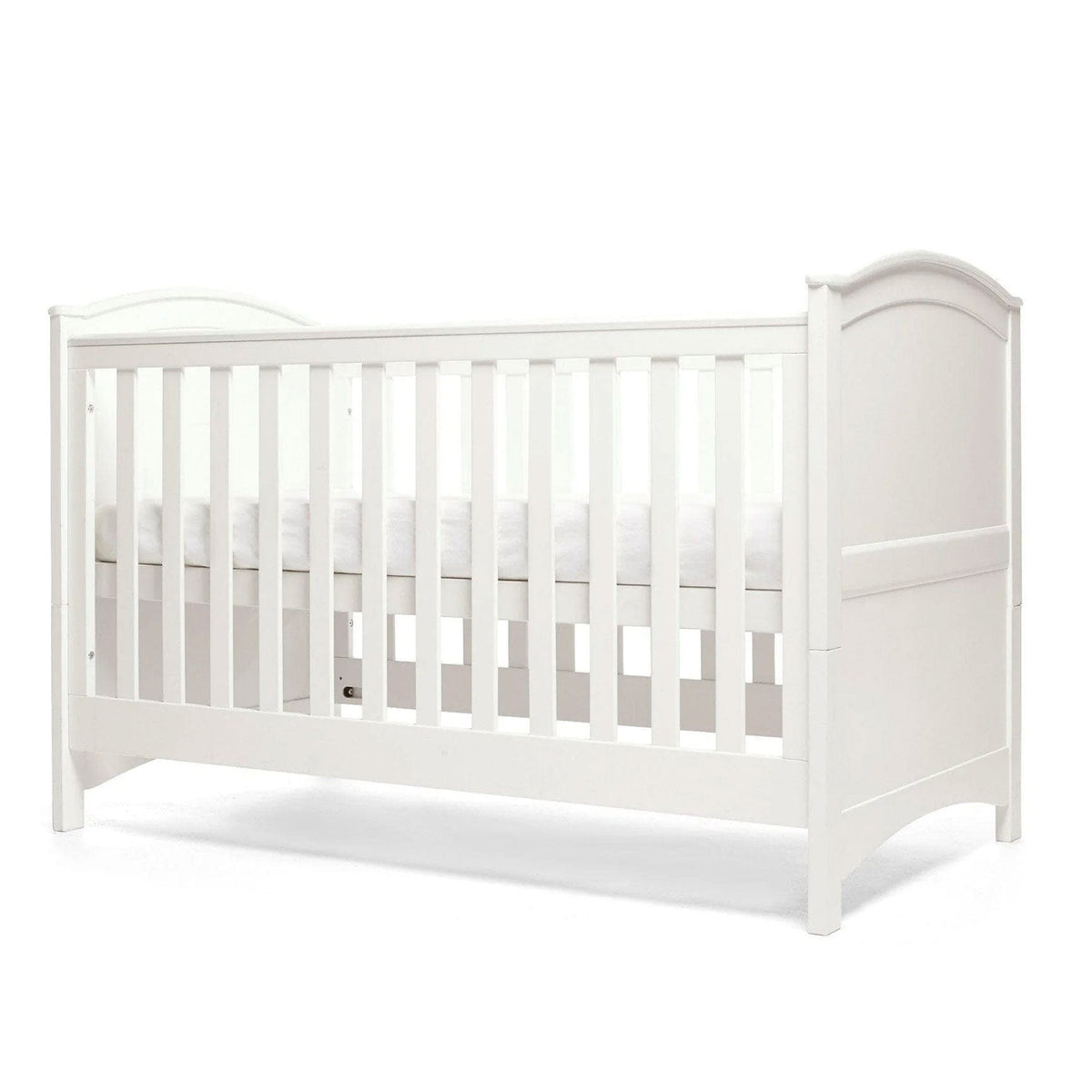 Mamas & Papas Flyn 2 Piece Cotbed and Dresser Changer Set in White Nursery Room Sets