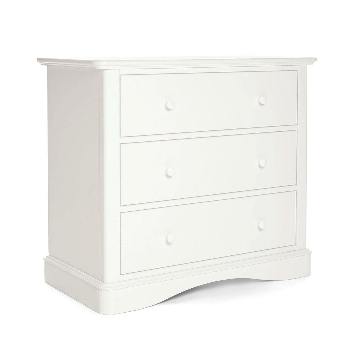 Mamas & Papas Flyn 2 Piece Cotbed and Dresser Changer Set in White Nursery Room Sets