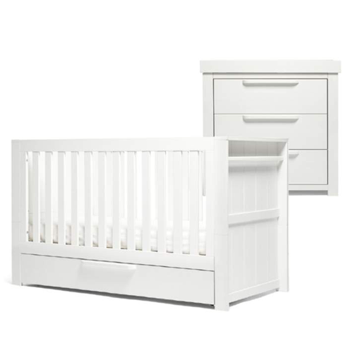 Mamas & Papas Franklin 2 Piece Cotbed Roomset White Wash