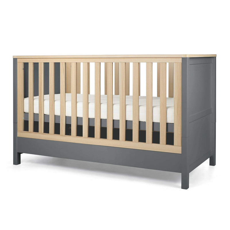 Mamas & Papas Harwell 3 Piece Cotbed Range Grey/Oak Nursery Room Sets RAHL1TM00 5057232688129
