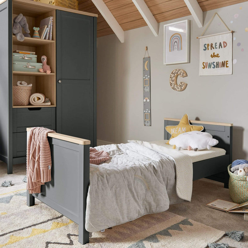 Mamas & Papas Harwell 3 Piece Cotbed Range Grey/Oak Nursery Room Sets RAHL1TM00 5057232688129