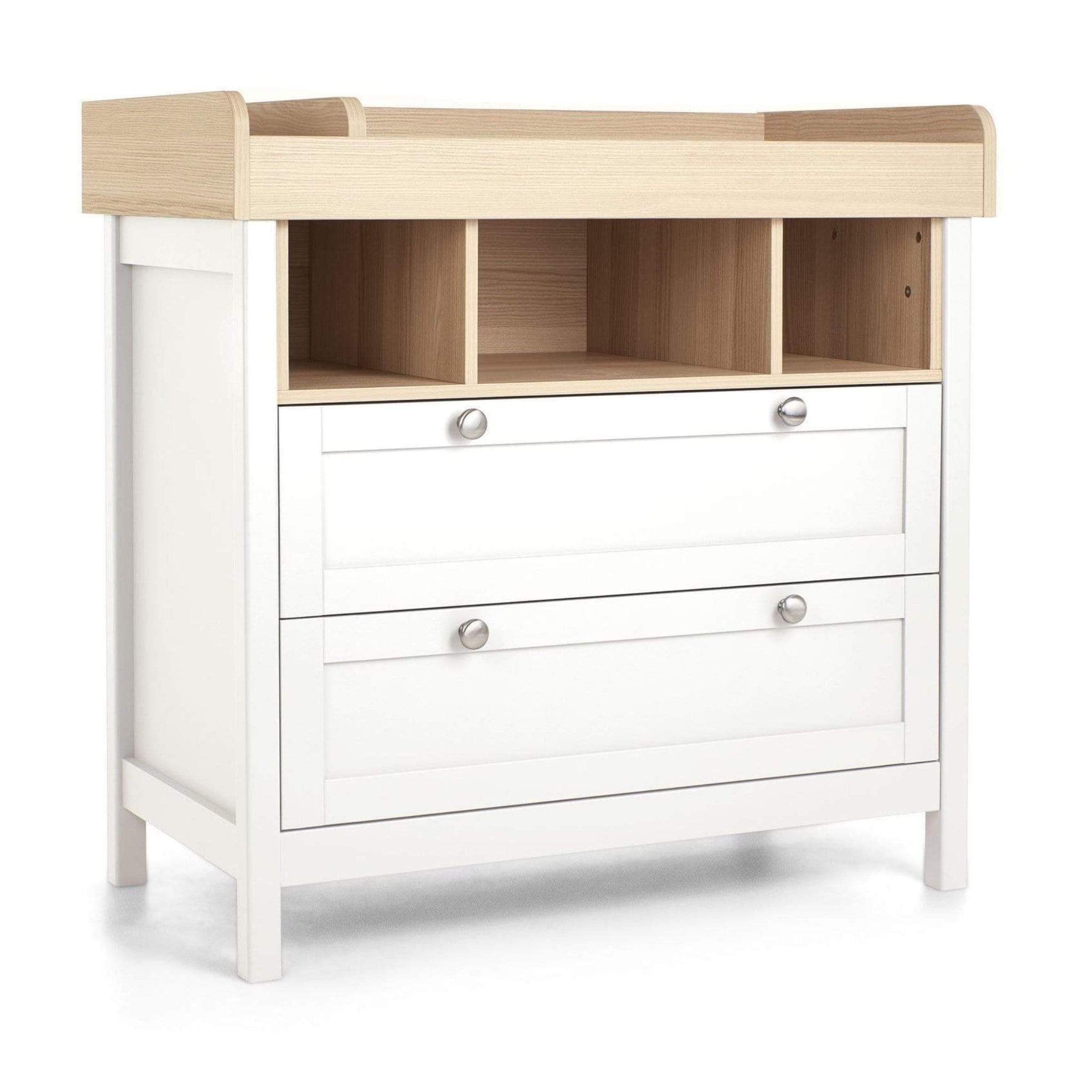 Mamas & Papas Harwell 3 Piece Cotbed Range White/Oak Nursery Room Sets