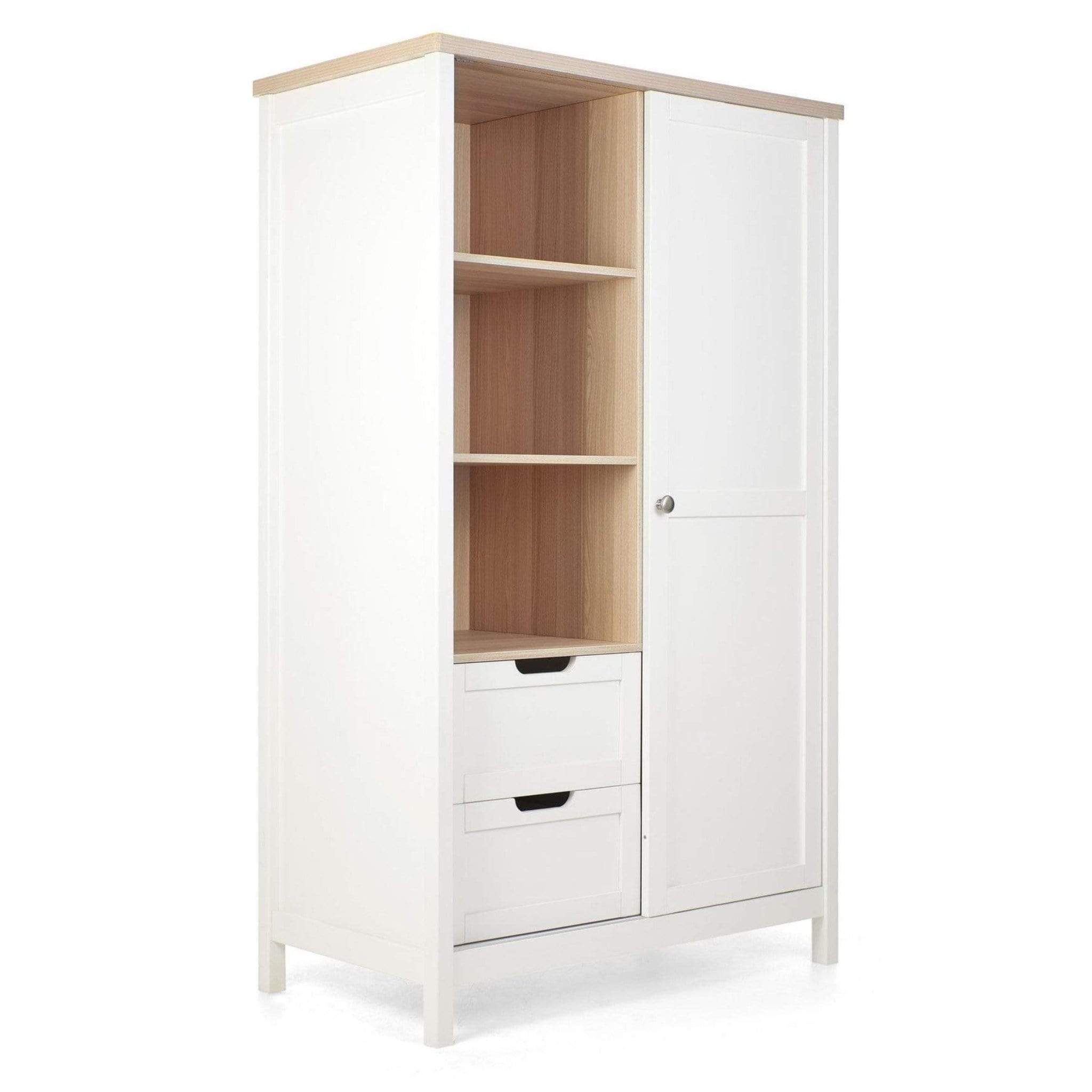 Mamas & Papas Harwell 3 Piece Cotbed Range White/Oak Nursery Room Sets