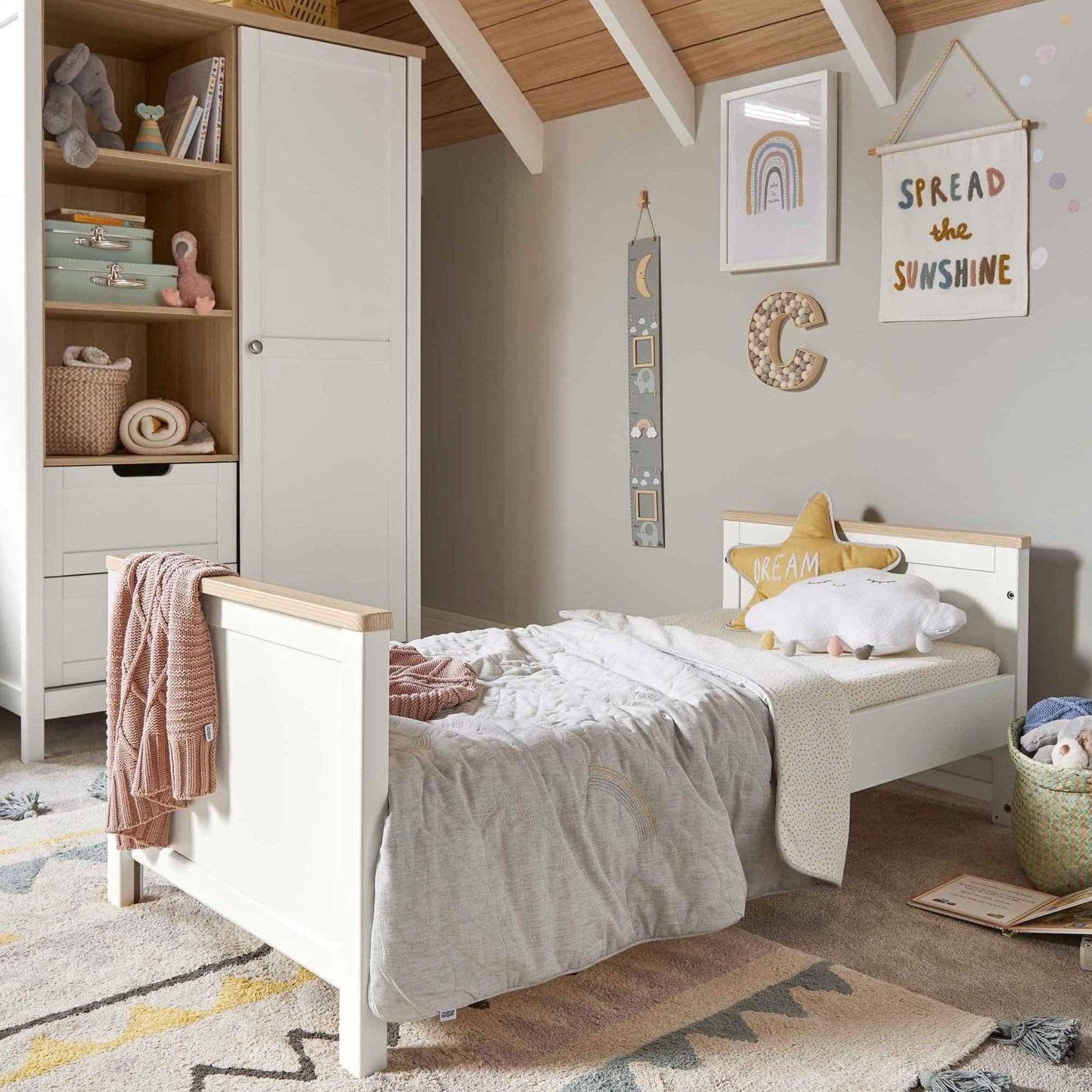 Mamas Papas Harwell Piece Cotbed Range White/Natural