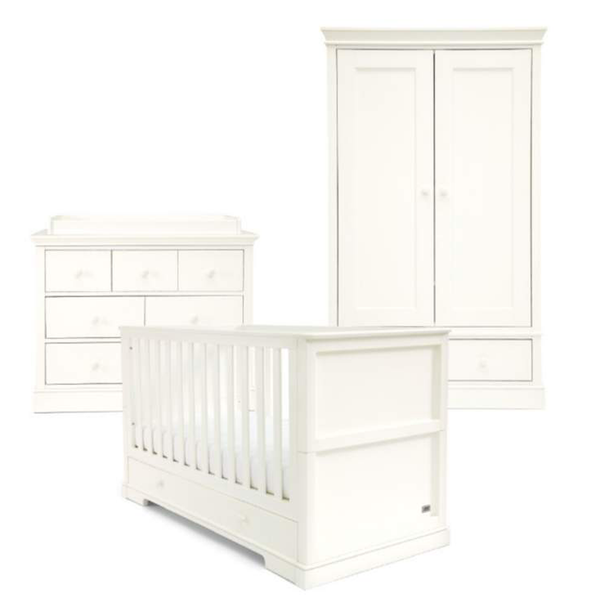 Mamas & Papas Oxford 3 Piece Cotbed Range White
