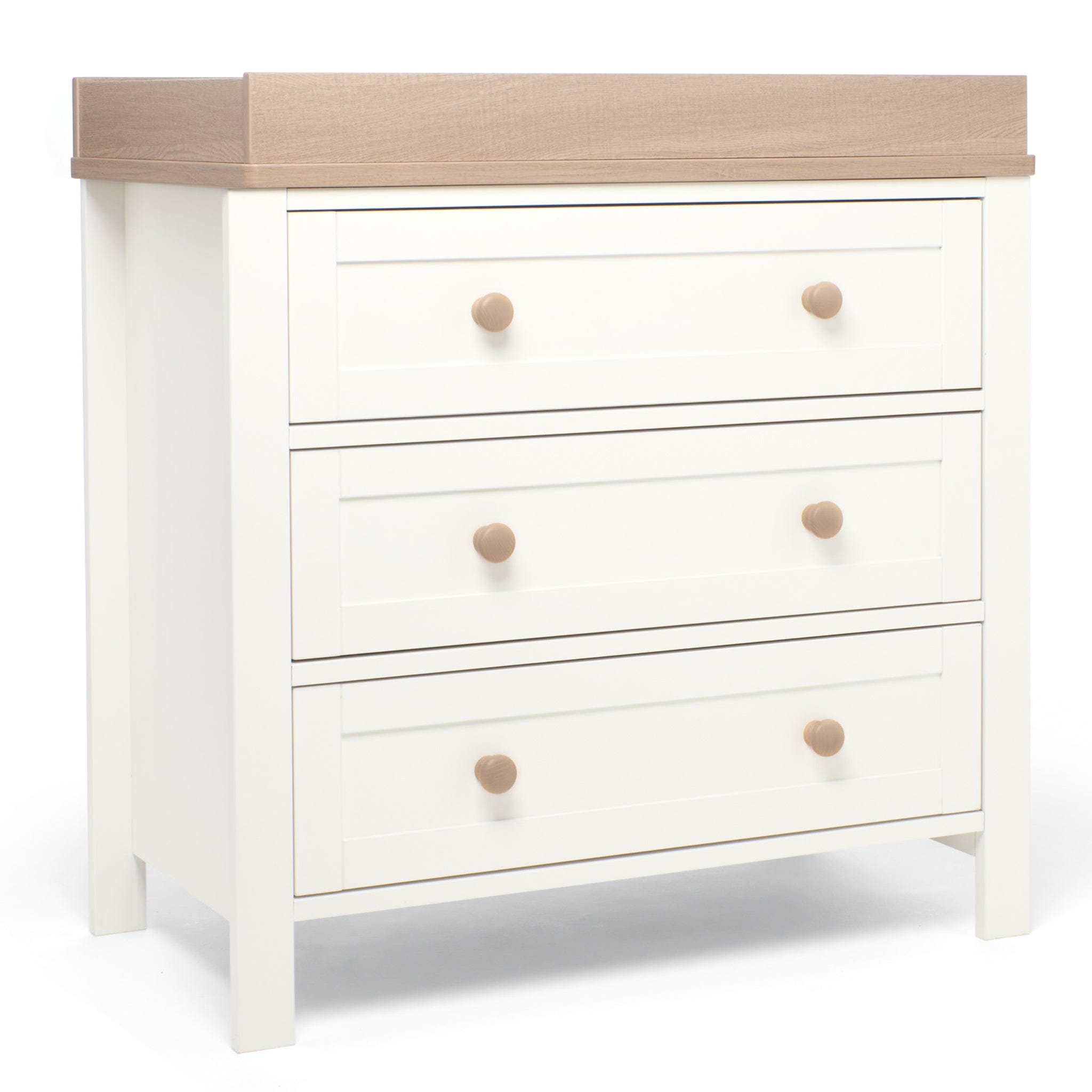 Mamas & Papas Wedmore 3 Piece Cotbed Range in White/Natural Nursery Room Sets