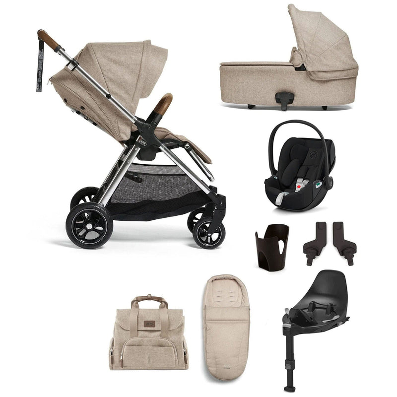 Mamas & Papas Flip XT³ 6 Piece Essentials Bundle with Car Seat in Biscuit Travel Systems 12558-BIS 5057232748755
