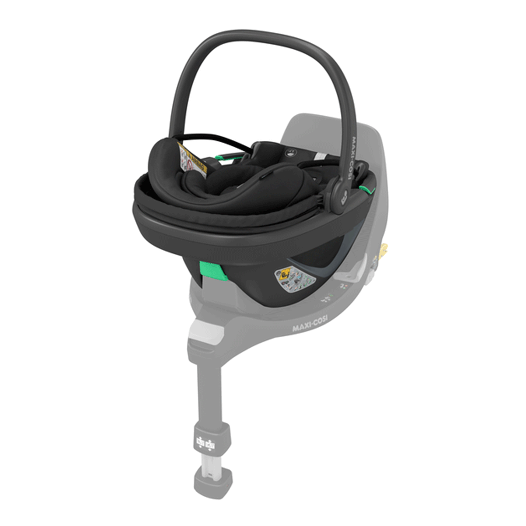 Maxi Cosi Coral 360 Car Seat Essential Black with Black Shell Baby Car Seats 8559672301-1 8712930178187