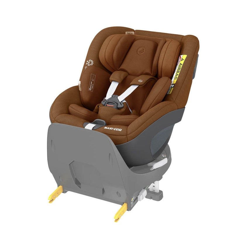 Maxi Cosi Pearl 360 & Family Fix 360 Base Bundle Authentic Cognac i-Size Car Seats 10712-AUT-COG