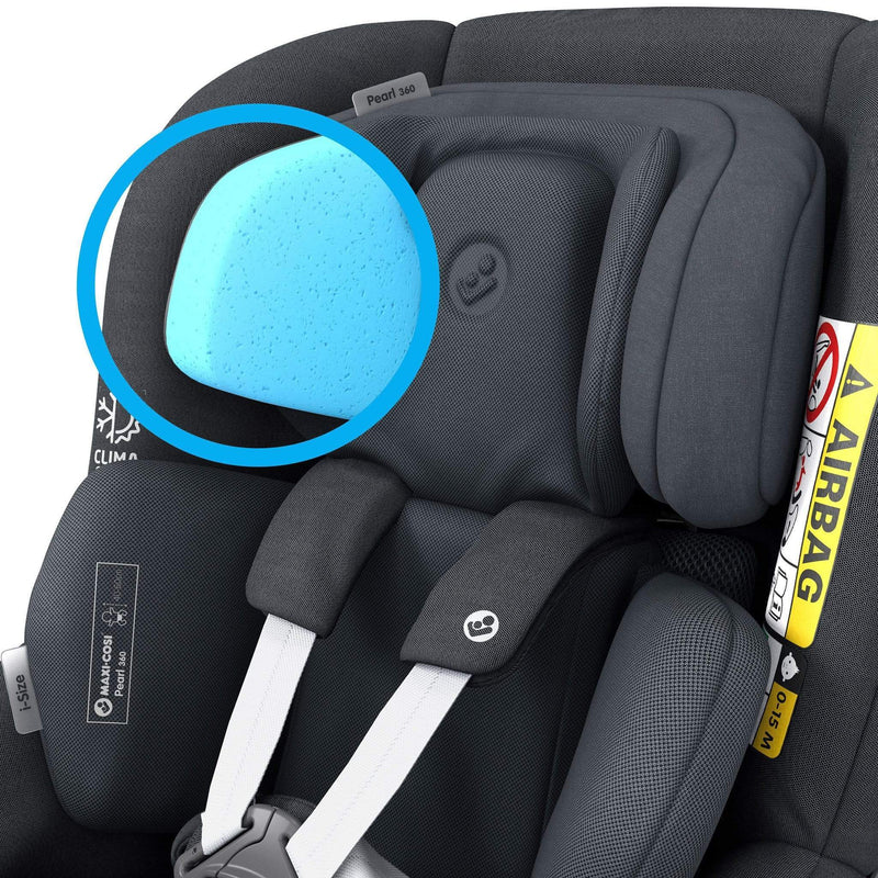 Maxi Cosi Pearl 360 & Family Fix 360 Base Bundle Authentic Graphite i-Size Car Seats 8341-AUT-GRA 8712930170334