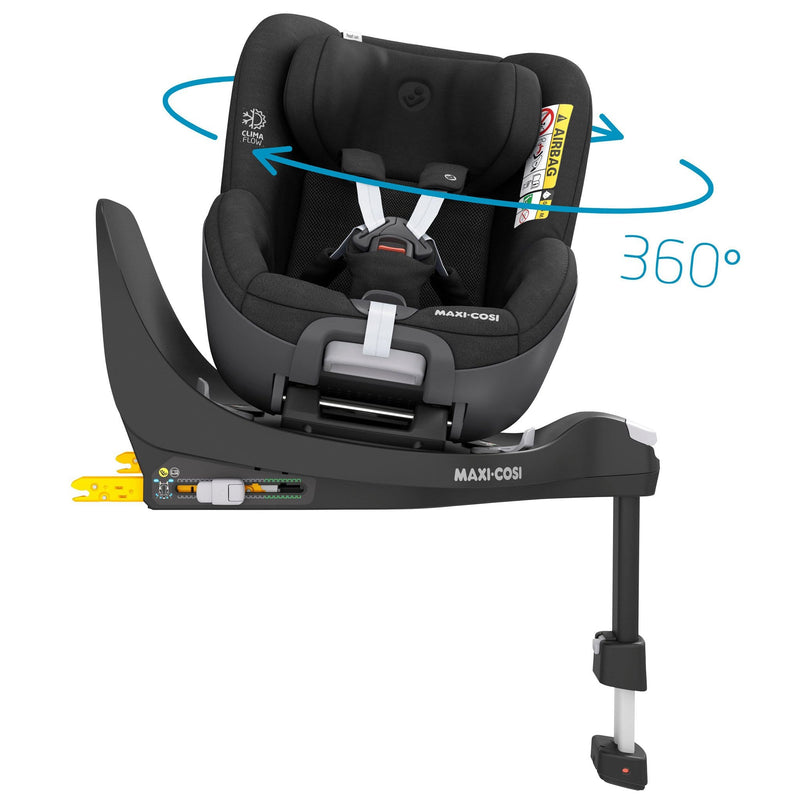 Maxi Cosi Pearl 360 & Family Fix 360 Base Bundle Authentic Grey i-Size Car Seats 10713-AUT-GRY