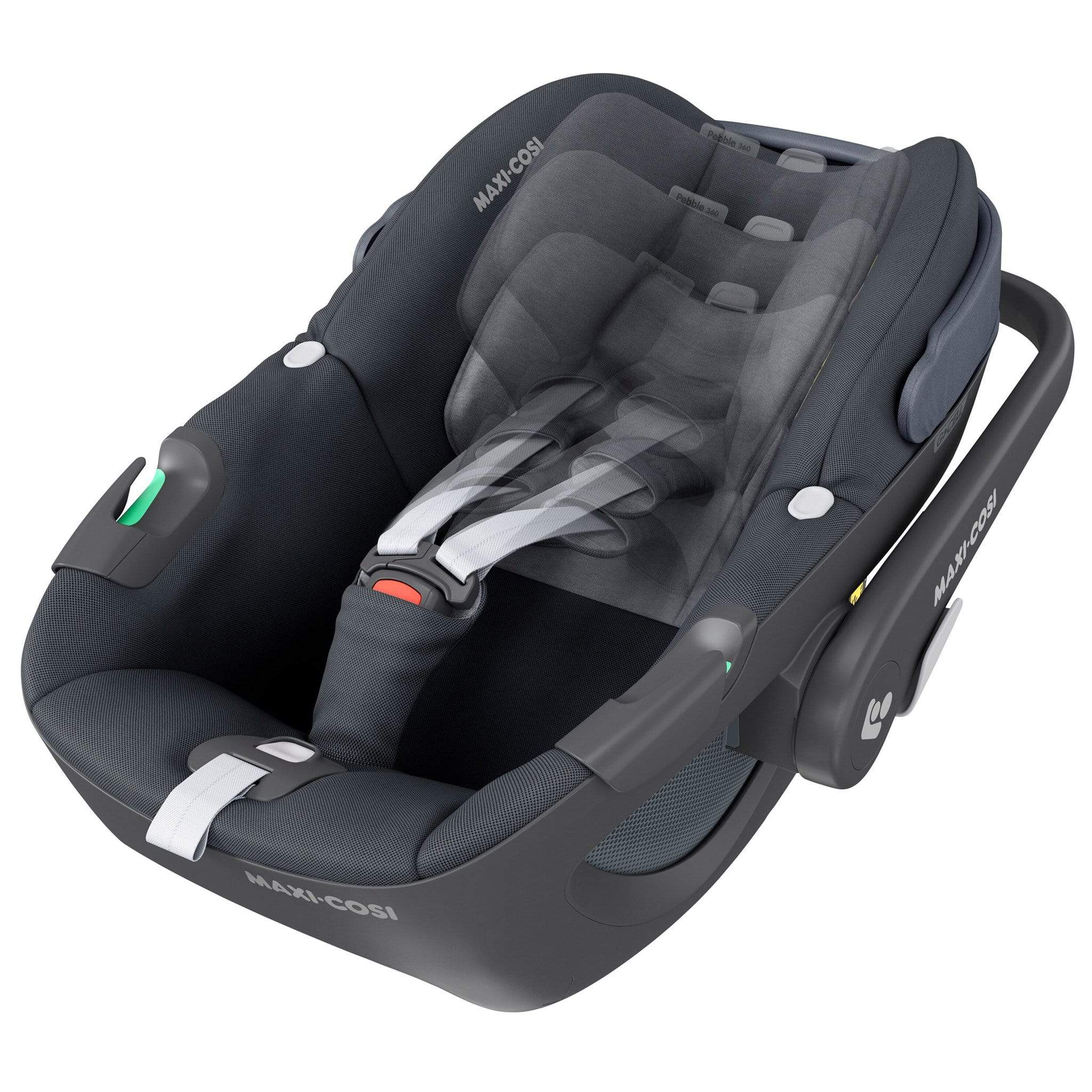 Maxi Cosi Pebble 360 & Family Fix 360 Base Bundle Essential Graphite i-Size Car Seats 8337-ESS-GRA 8712930170525