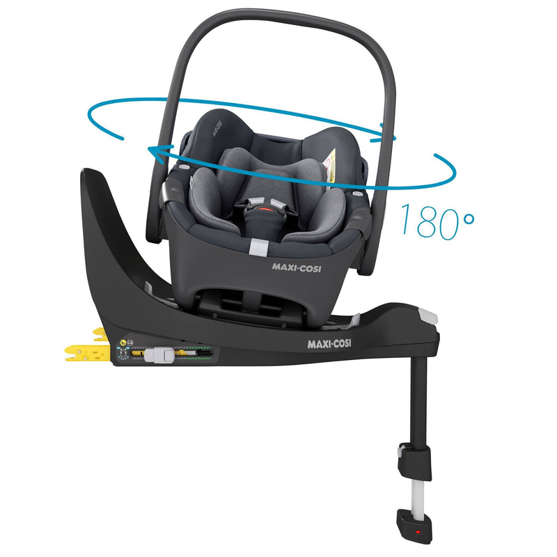 Maxi Cosi Pebble 360 & Family Fix 360 Base Bundle Essential Graphite i-Size Car Seats 8337-ESS-GRA 8712930170525