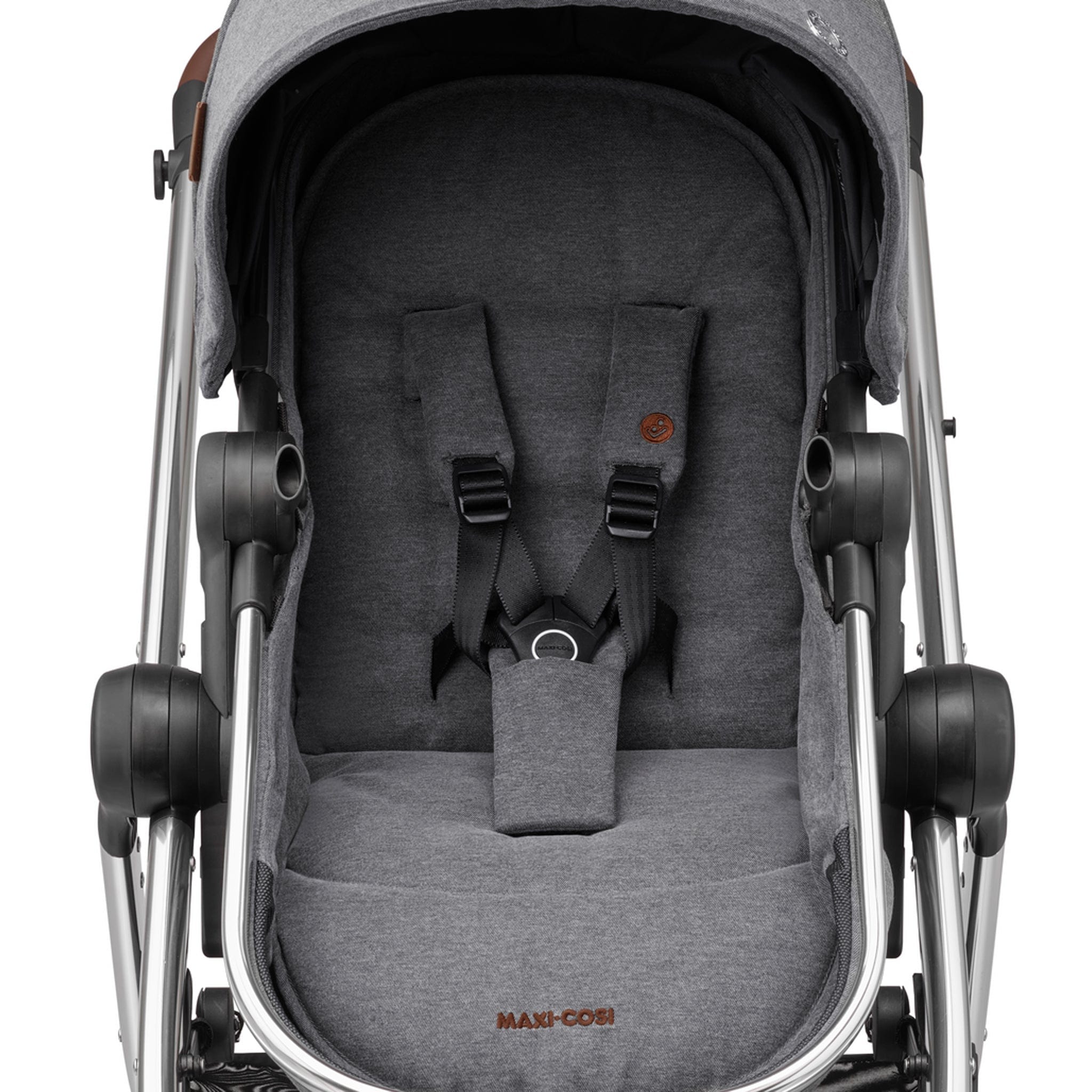 Maxi-Cosi Zelia S Trio 3-in-1 Pushchair, Foldable, Compact and Reclining  Baby Stroller with CabrioFix S i-Size Car Seat, Accessories, Changing Bag,  0 to 4 Years, Up to 22 kg, Grey : 