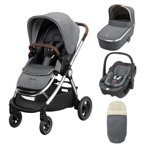 Maxi-Cosi Adorra Luxe Pebble 360 Travel System in Twillic Grey Travel Systems KF51200000 3220660326686