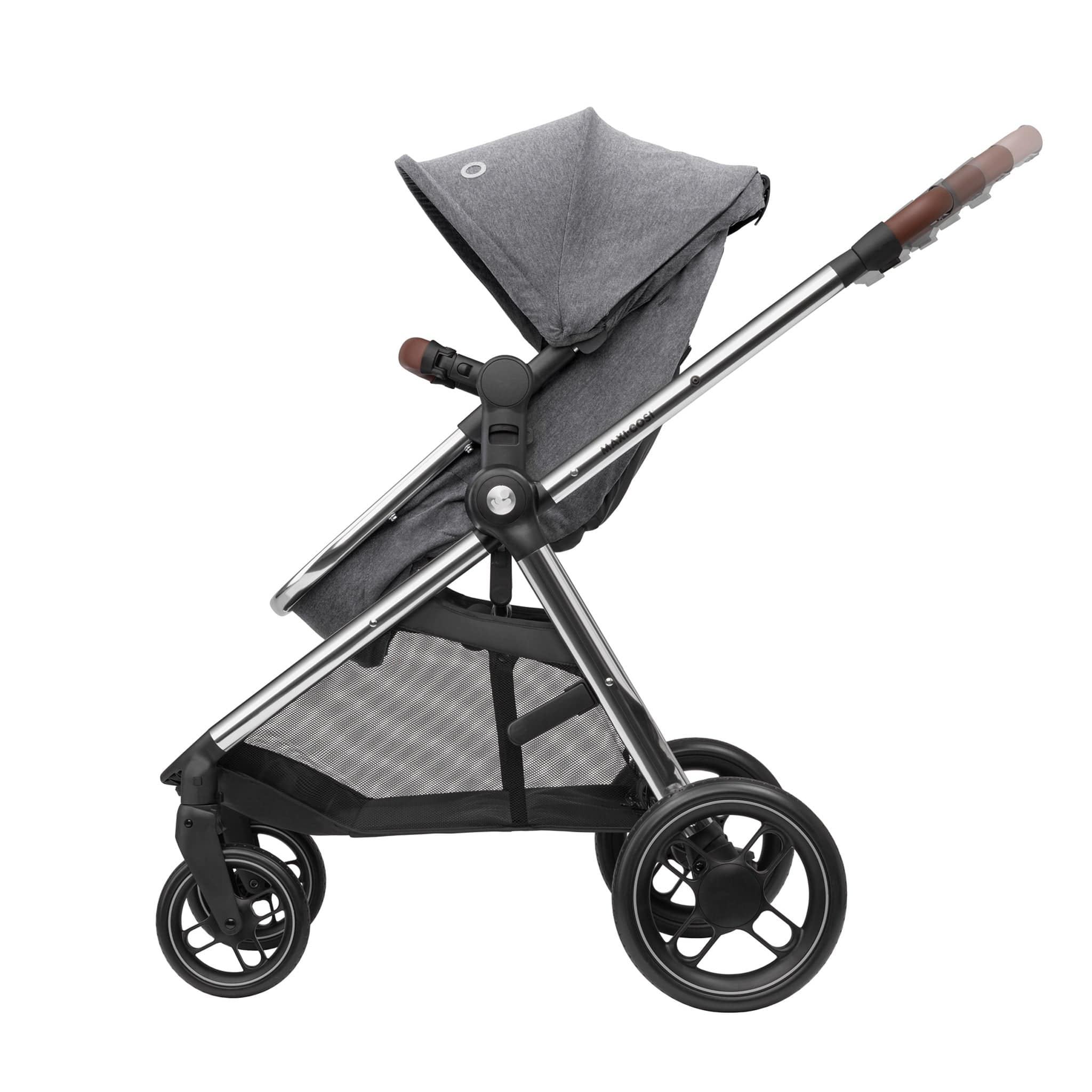 Maxi-Cosi Zelia Luxe with Cabriofix i-Size & Base Travel System in Twillic Grey Travel Systems 11072-TWI-GRY 3220660337965