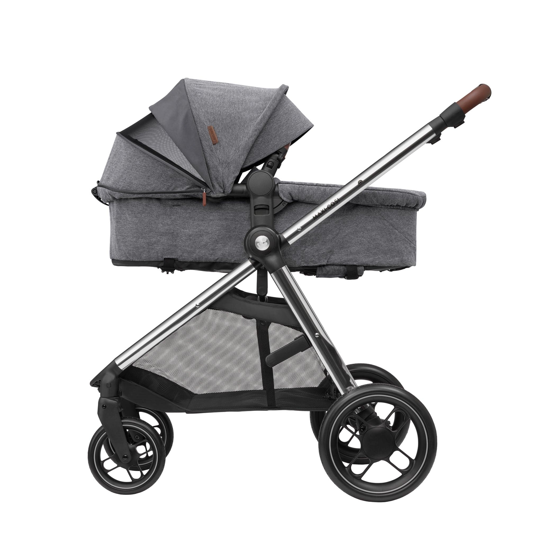 Maxi-Cosi Zelia Luxe with Cabriofix i-Size & Base Travel System in Twillic Grey Travel Systems 11072-TWI-GRY 3220660337965