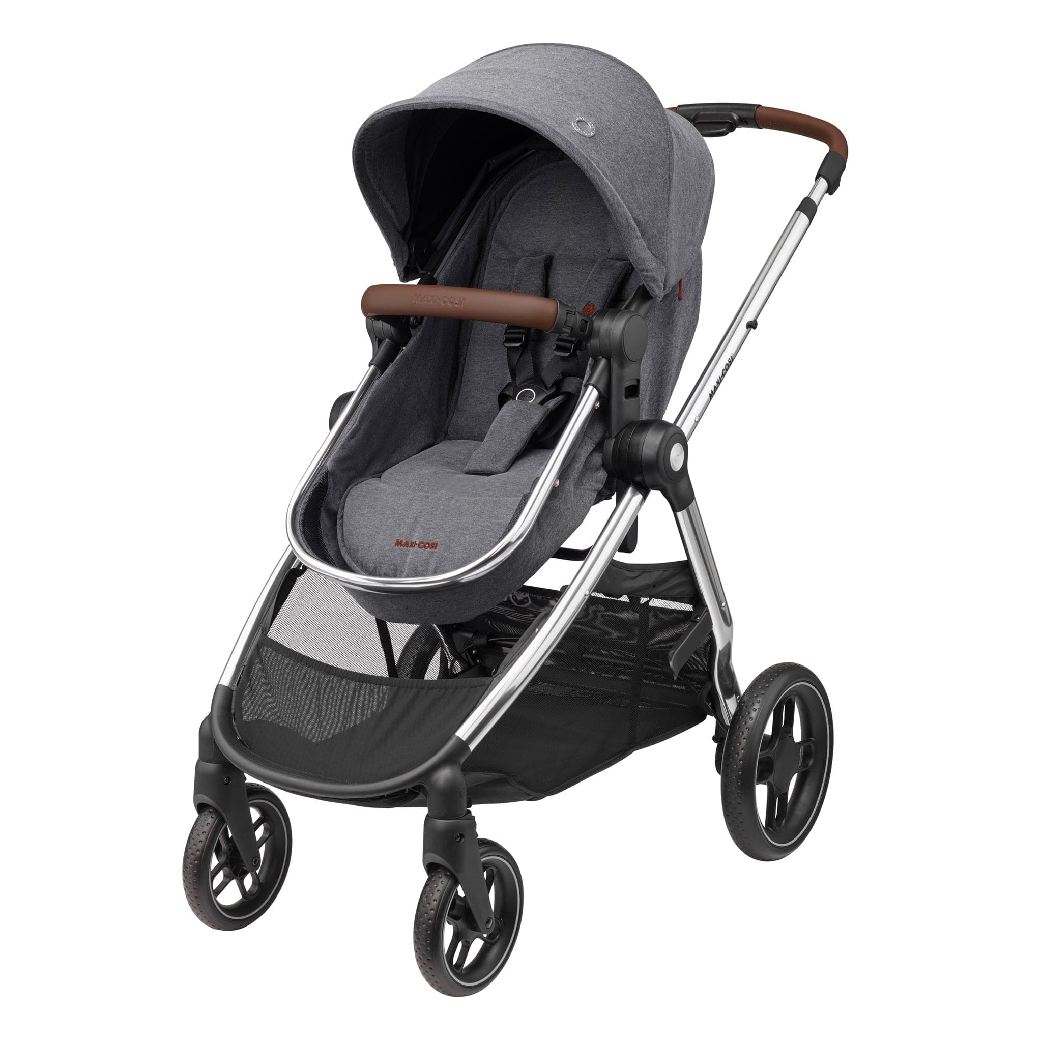 Maxi-Cosi Zelia Luxe with Cabriofix i-Size & Base Travel System in Twillic Grey Travel Systems 11072-TWI-GRY 3220660337965