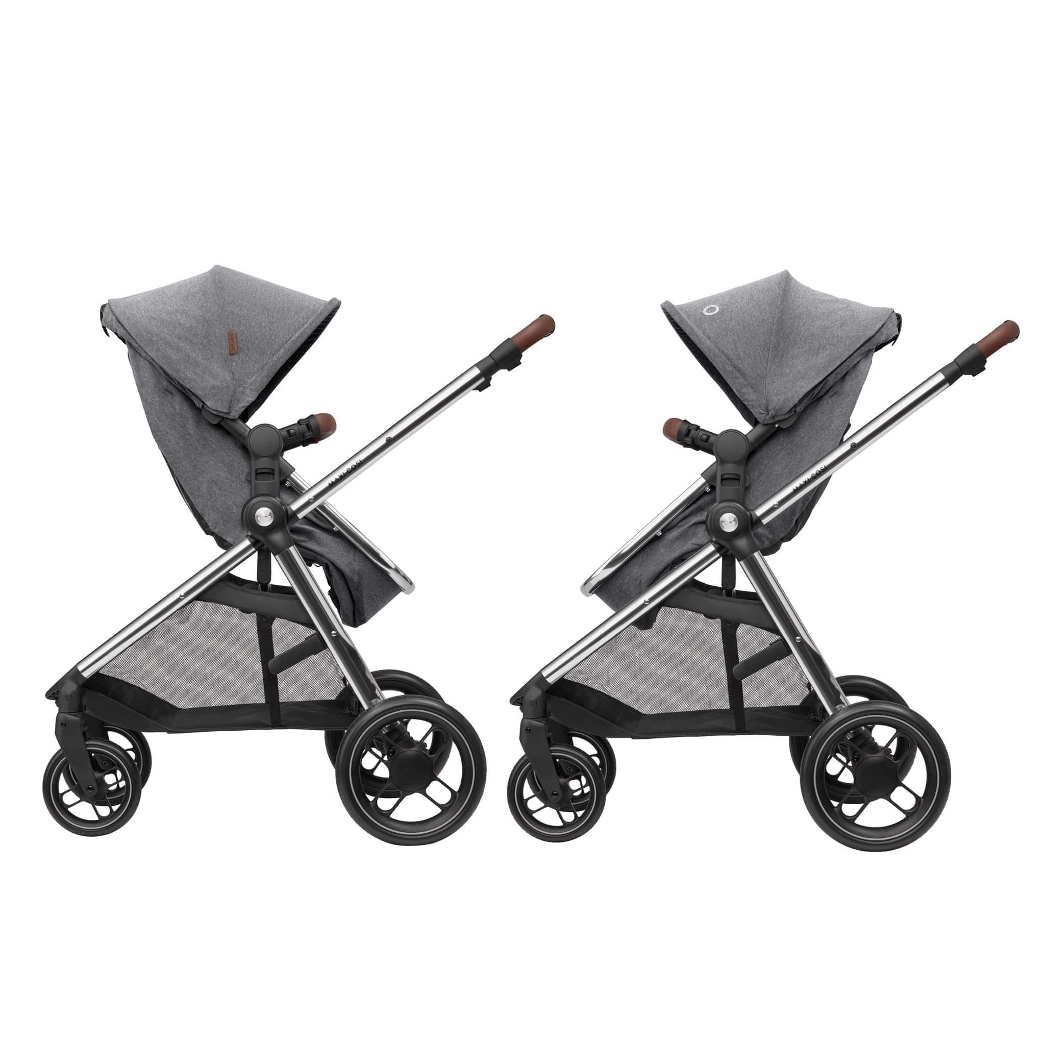 Maxi-Cosi Zelia Luxe with Cabriofix i-Size & Base Travel System in Twillic Grey Travel Systems 11072-TWI-GRY 3220660337965