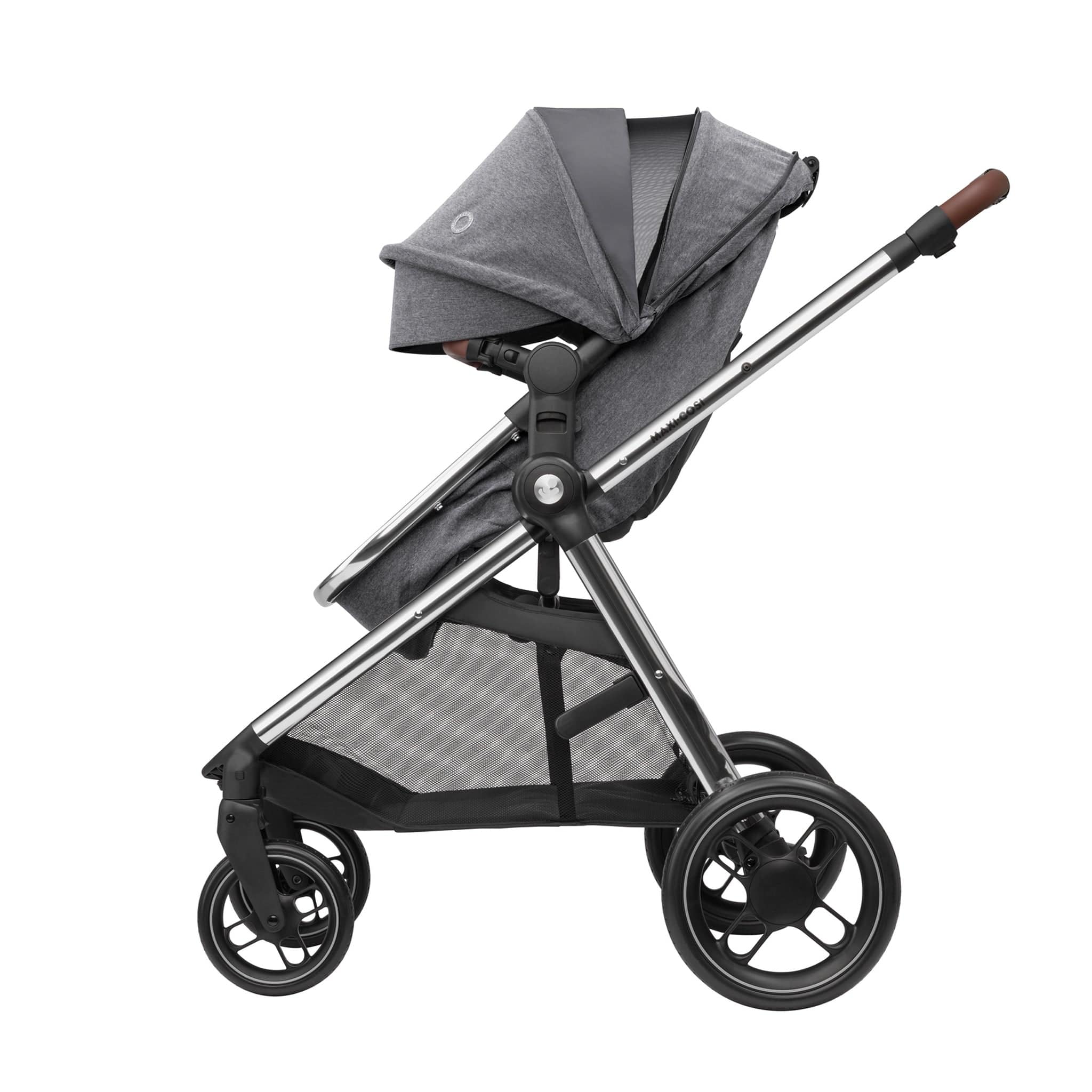 Maxi-Cosi Zelia Luxe with Cabriofix i-Size & Base Travel System in Twillic Grey Travel Systems 11072-TWI-GRY 3220660337965