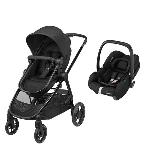 Maxi-Cosi Zelia Luxe with Cabriofix i-Size Travel System in Twillic Black Travel Systems 11074-TWI-BLK 8712930175056