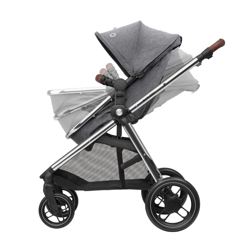 Maxi-Cosi Zelia Luxe with Cabriofix i-Size Travel System in Twillic Grey Travel Systems 11075-TWI-GRY 3220660337965